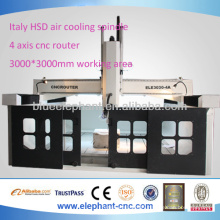 ELE-3030-4A 4 axis cnc milling machine with high precision